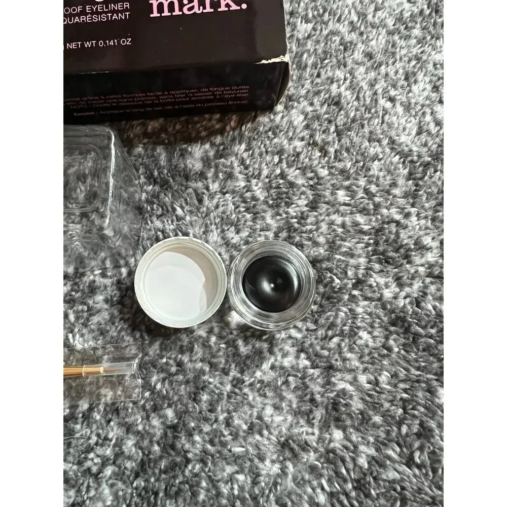 mark AVON Saved by the Gel Waterproof Eyeliner + Brush Black 4g Brand New in Box